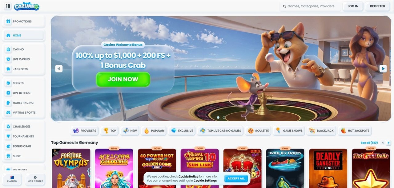 Cazimbo Casino - Recenzja 2026 Casino